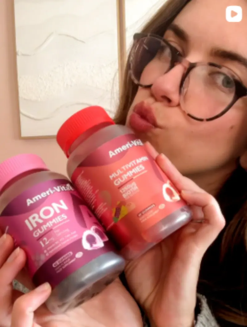 Ameri-Vita Iron and Multivitamin Gummies duo