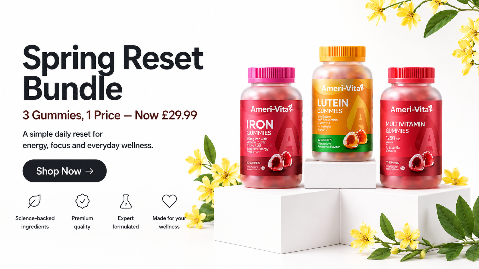 The Spring Reset Bundle — X3 Gummies, 1 Price – your complete gummy vitamin reset